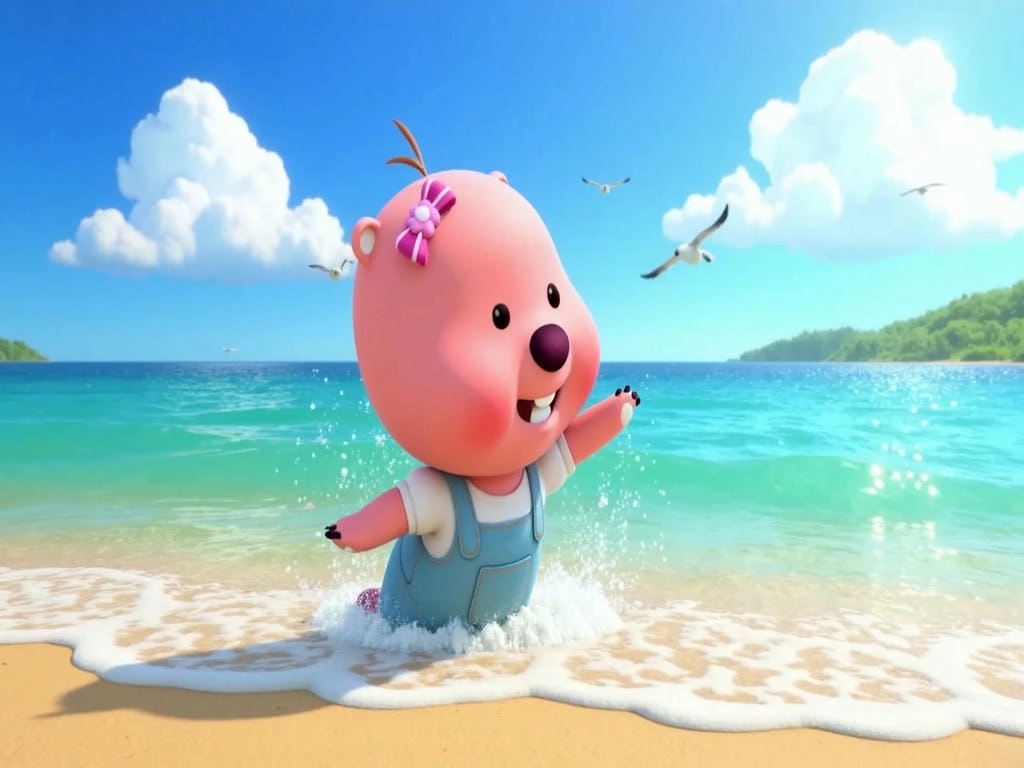 Hình nền máy tính hoạt hình Loopy