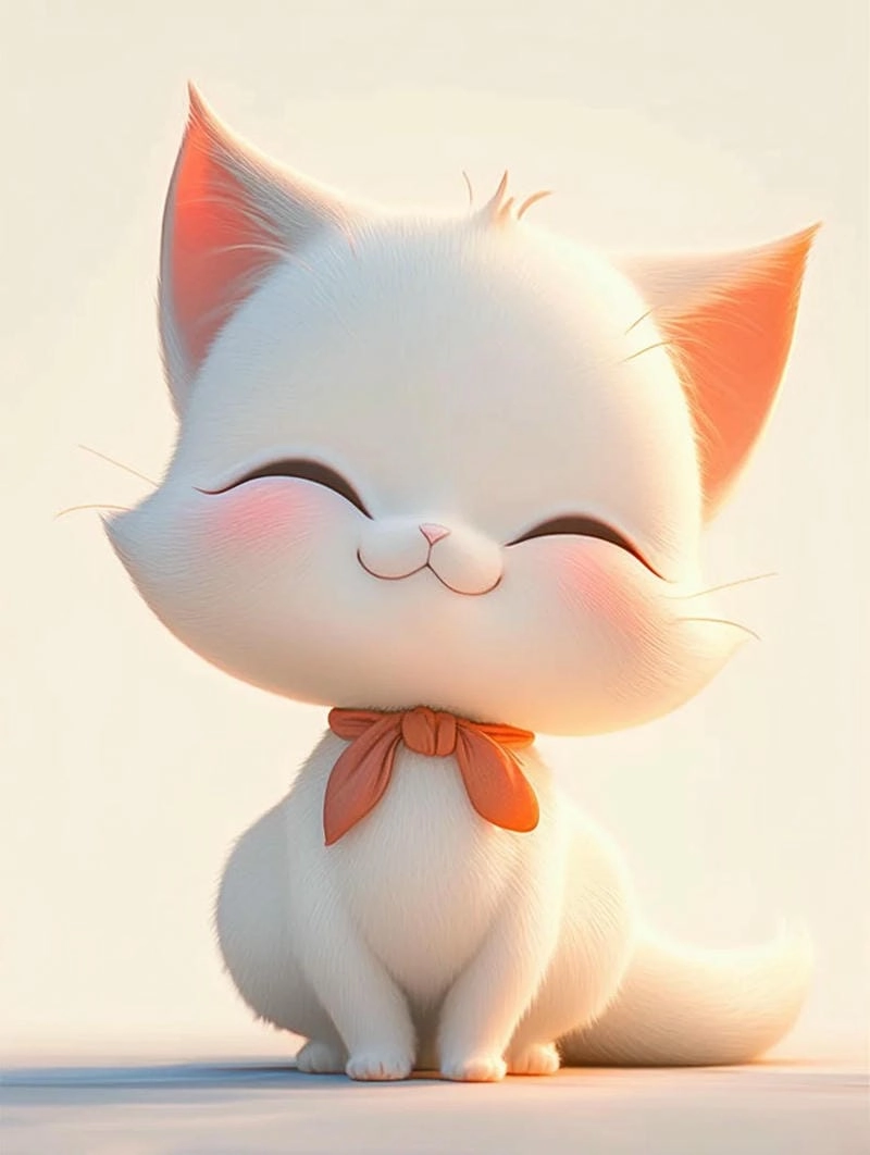 Hình nền mèo cute hoạt hình cho điện thoại