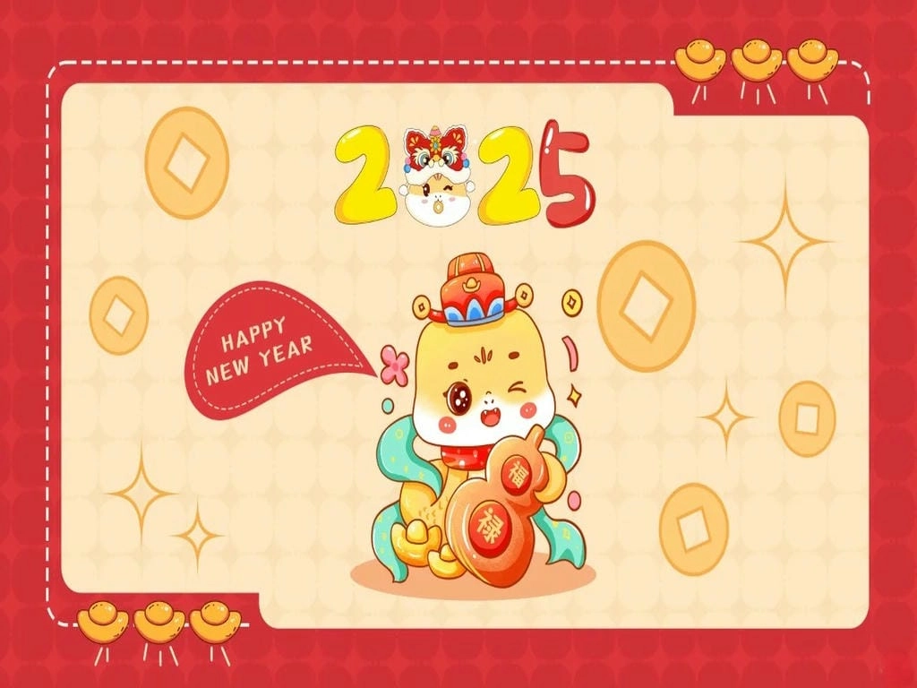 Hình nền ngày Tết cute cho PC