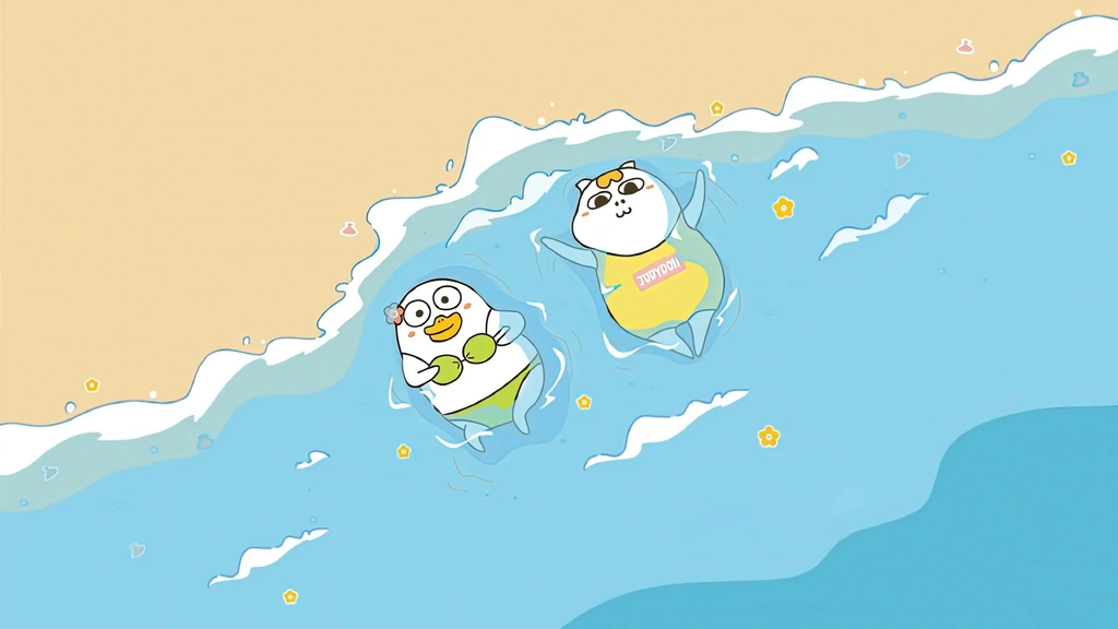 Hình nền vịt cute full HD cho máy tính