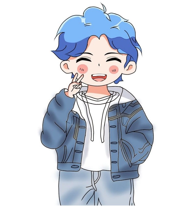 Hình vẽ Captain Boy chibi cute