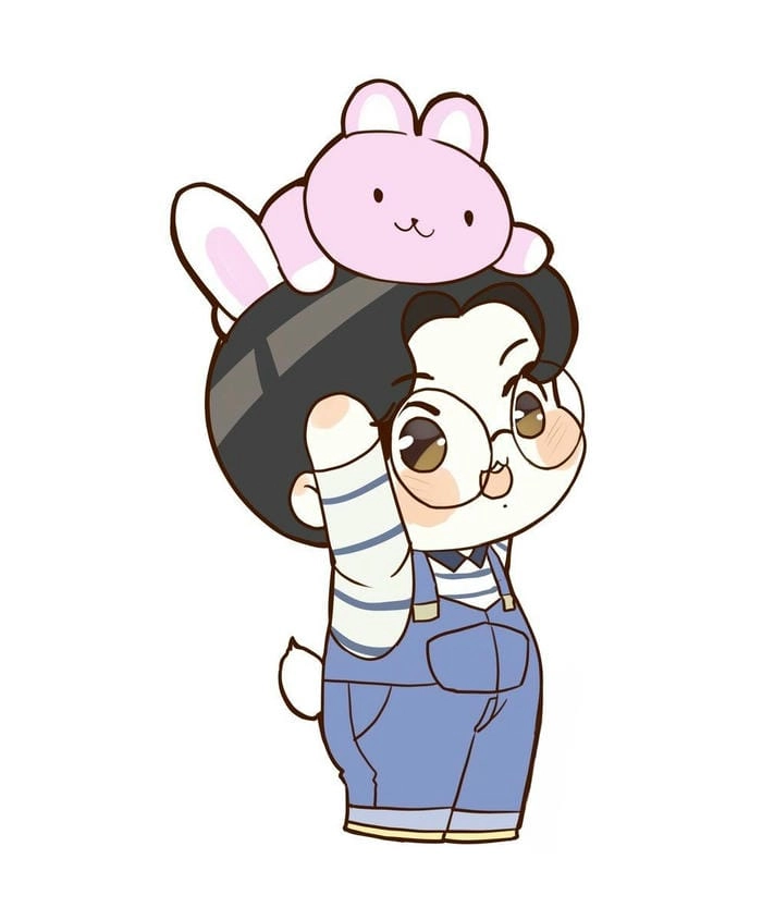 Jungkook chibi ngầu cute