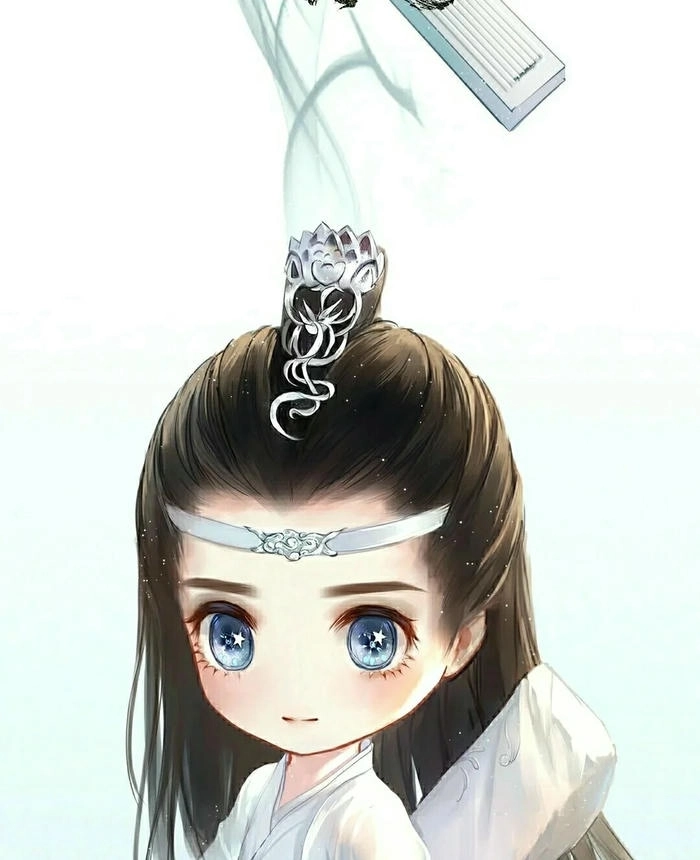 Lam Trạm chibi nền trắng tinh tế