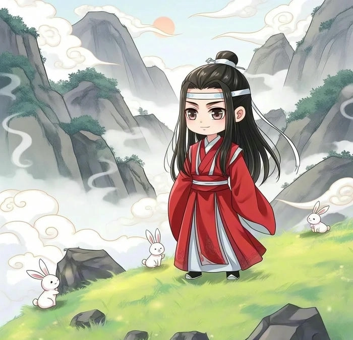 Lam Vong Cơ chibi phong cách anime