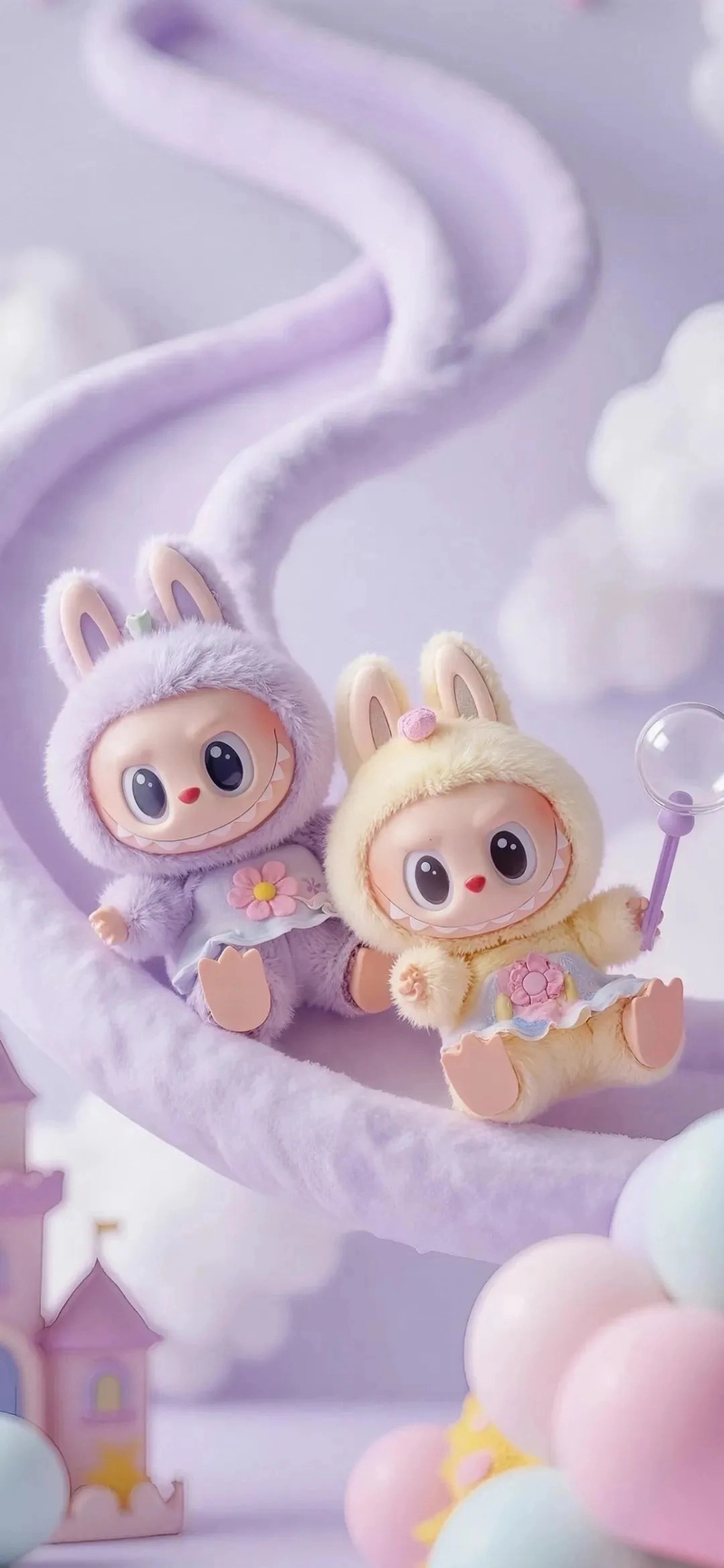 Màn hình điện thoại màu tím nhạt