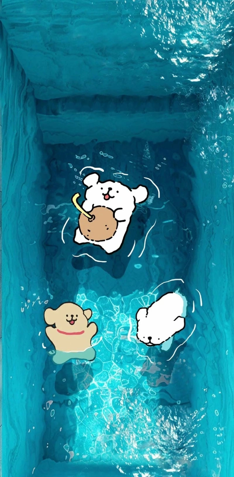 Nền xanh dương nhẹ nhàng cute