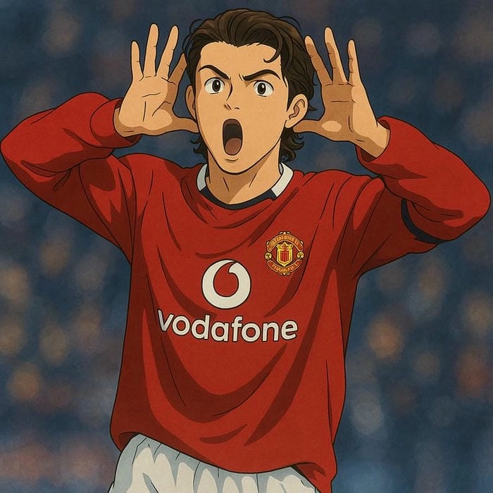 Ronaldo chibi tạo dáng hài hước