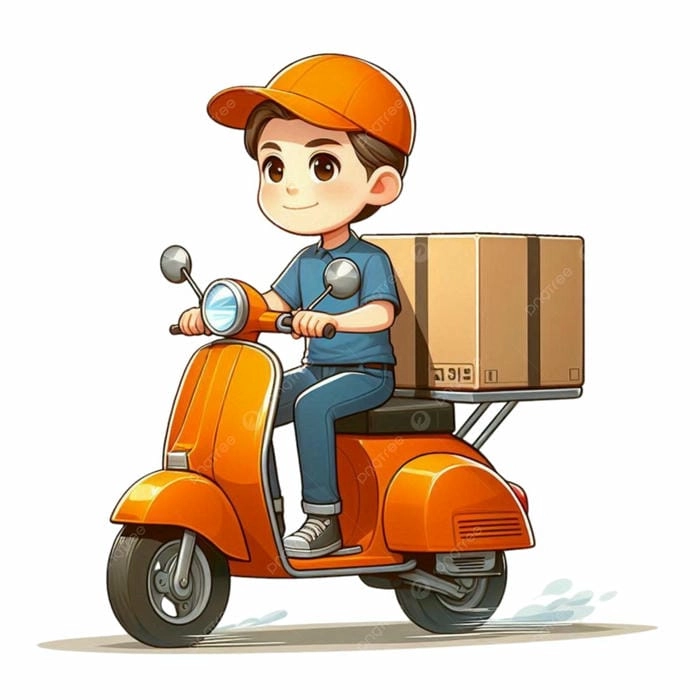 Shipper Grab chibi đáng yêu