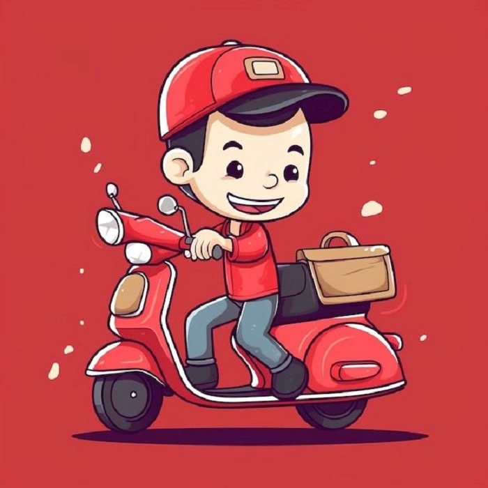 Shipper Grab chibi hoạt hình