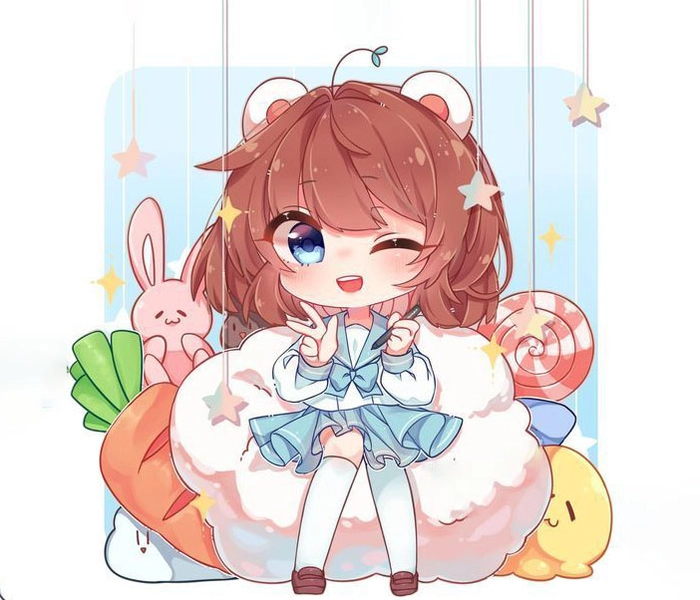 Simmy chibi cute dùng làm avatar