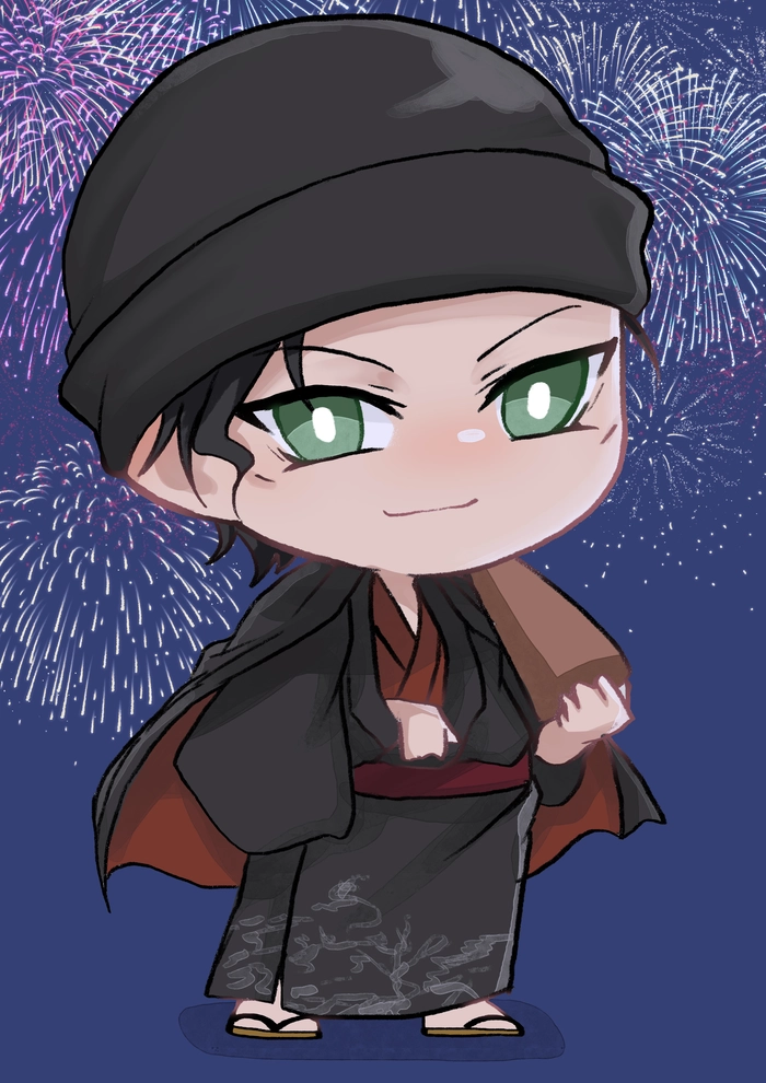 Akai Shuichi chibi phong cách lạnh lùng