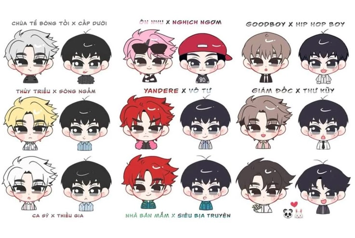 Ảnh 30 Anh Trai Say Hi chibi cute hài hước