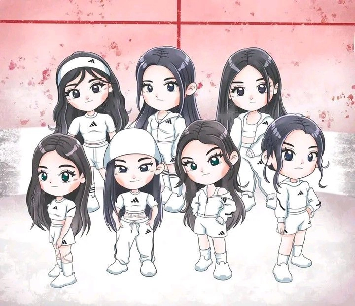 Ảnh BABYMONSTER chibi cute dễ thương