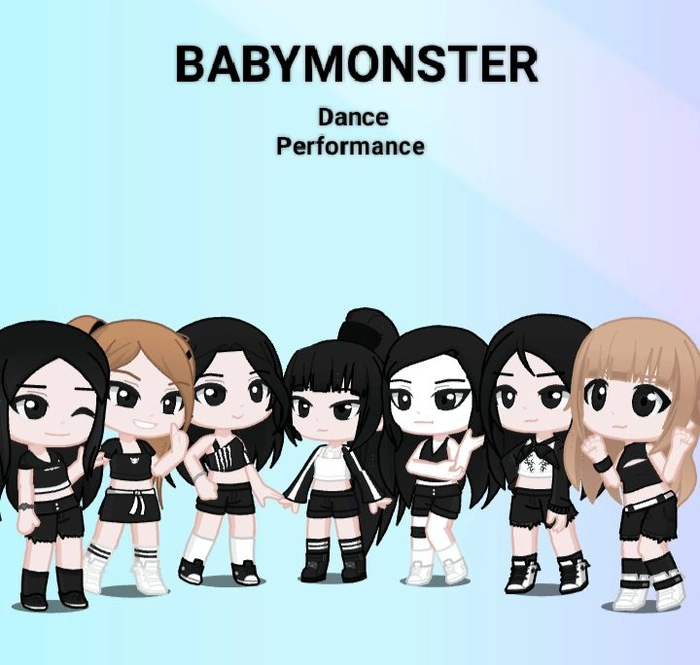 Ảnh BABYMONSTER chibi dễ thương khiến fan mê mẩn