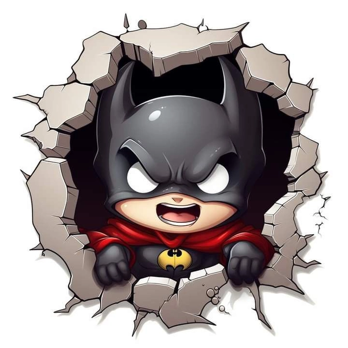Ảnh Batman chibi tạo dáng dễ thương