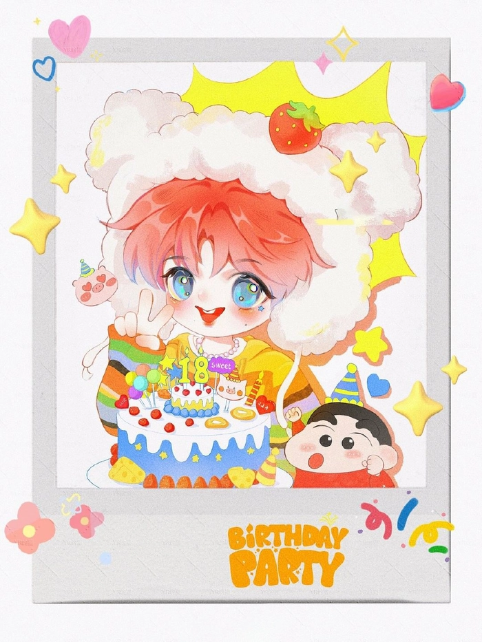 Ảnh Chu Chí Hâm chibi cute dễ mến