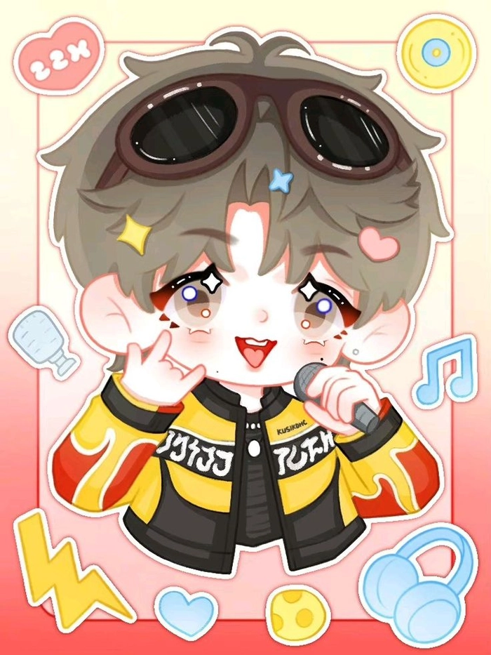 Ảnh Chu Chí Hâm chibi ngọt ngào