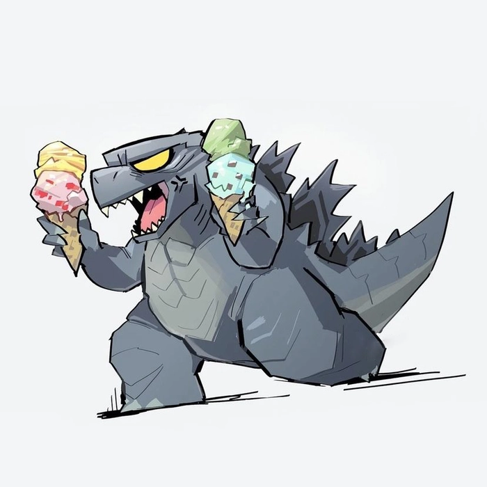 Ảnh Godzilla chibi cute dành cho fan