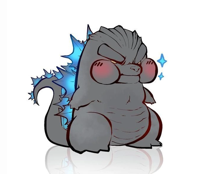 Ảnh Godzilla chibi đáng yêu khiến fan thích thú