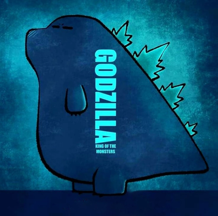 Ảnh Godzilla chibi dễ thương tinh nghịch