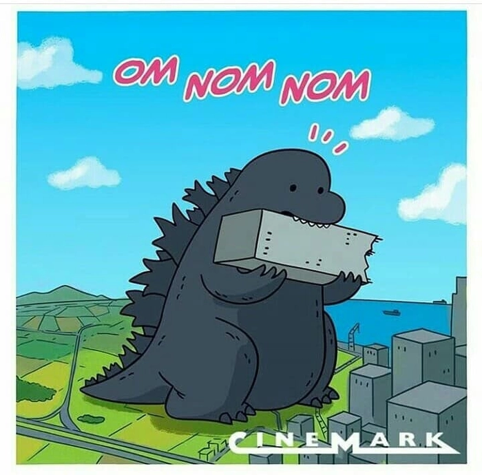 Ảnh Godzilla chibi phong cách hoạt hình