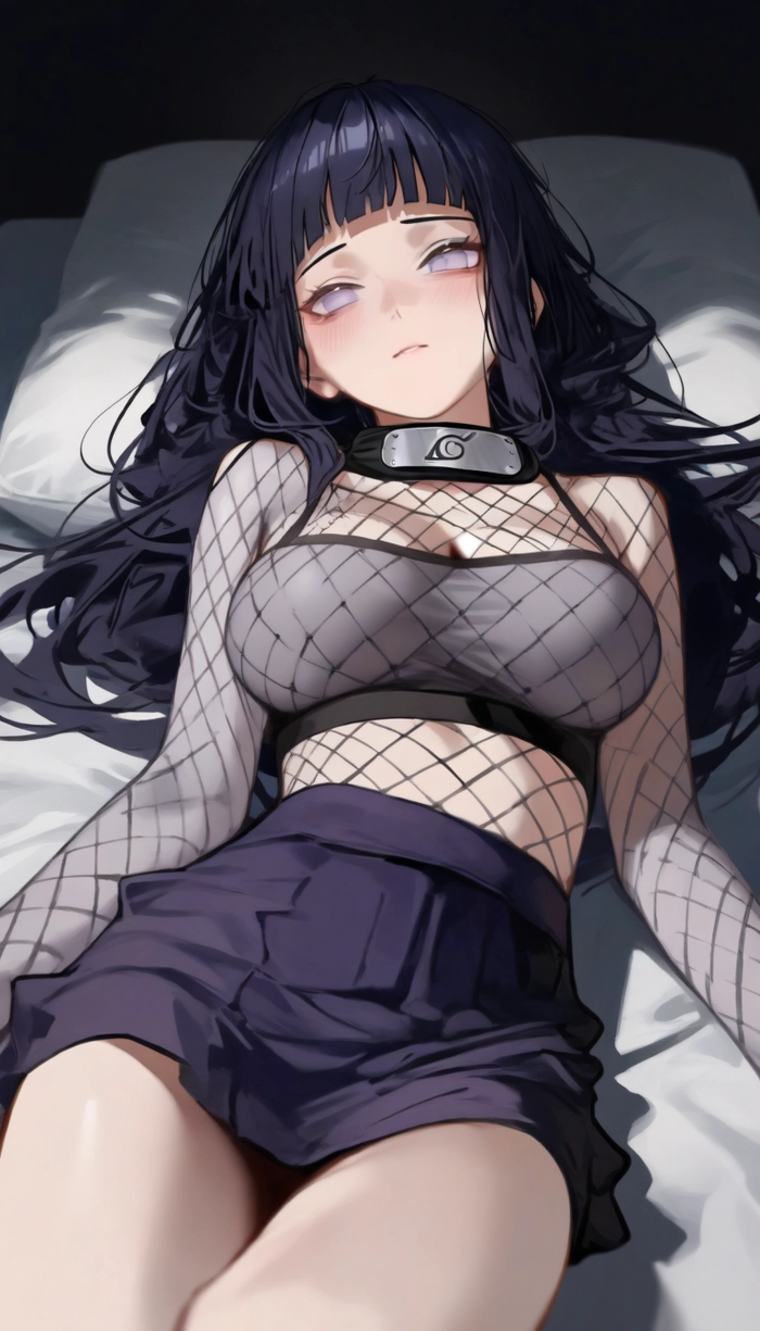 Ảnh Hinata Hyuga tạo dáng nhẹ nhàng