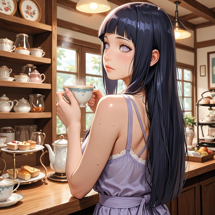 Ảnh Hinata Hyuga tạo dáng quyến rũ