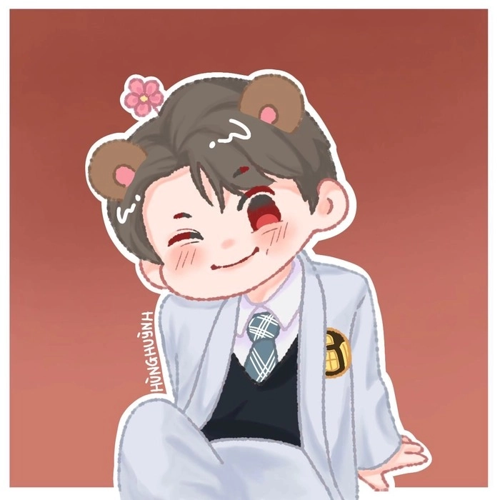 Ảnh Hùng Huỳnh chibi biểu cảm dễ thương