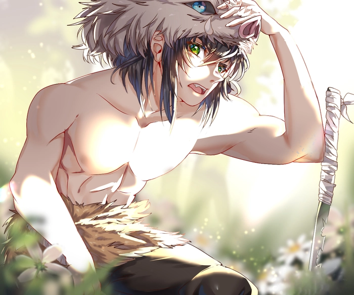 Ảnh Inosuke ngầu lòi trong anime