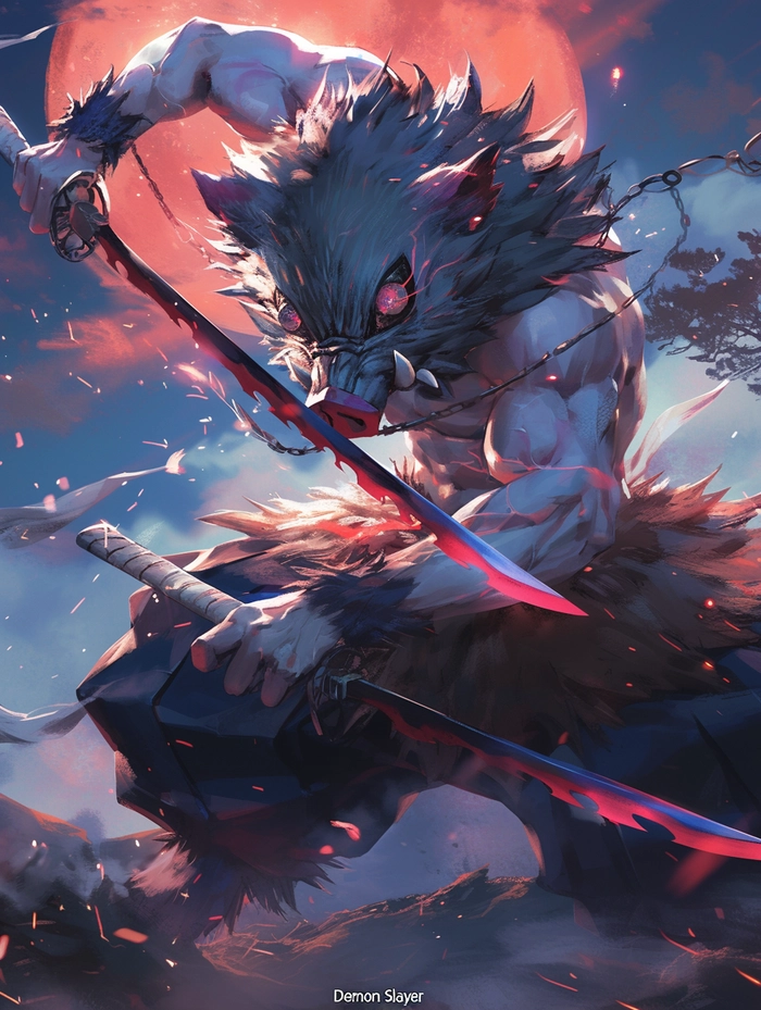 Ảnh Inosuke ngầu trong Kimetsu no Yaiba