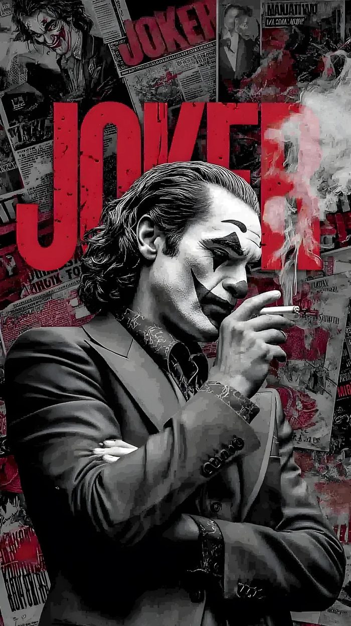 Ảnh Joker hút thuốc phong trần
