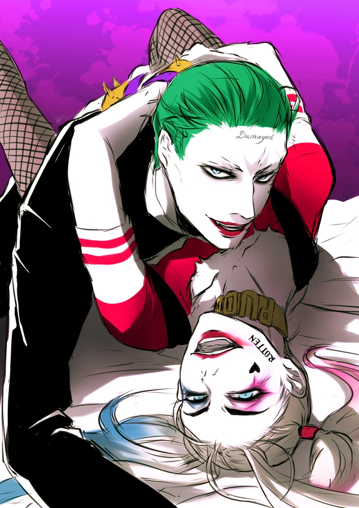 Ảnh Joker và Harley Quinn cá tính