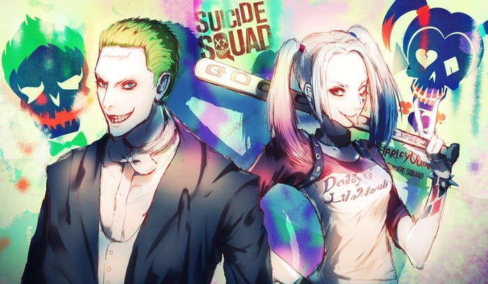 Ảnh Joker và Harley Quinn phong cách