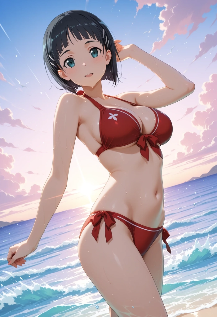 Ảnh Kirigaya Suguha bikini cuốn hút