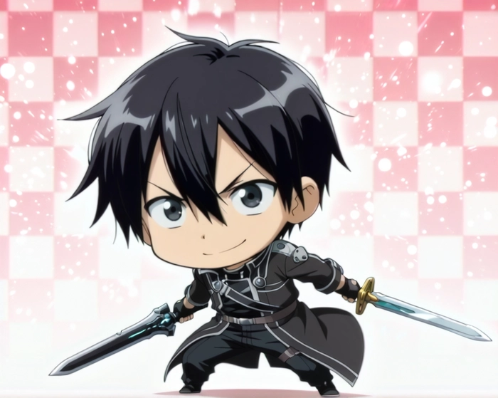 Ảnh Kirito chibi cute đáng yêu