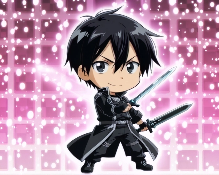 Ảnh Kirito cute phong cách chibi