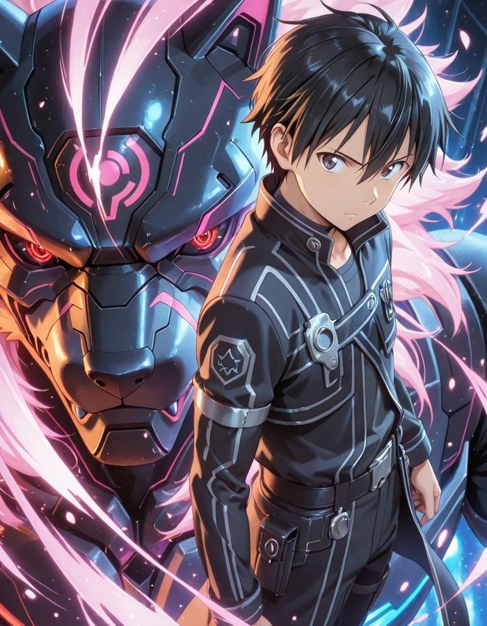 Ảnh Kirito đẹp trai chuẩn nhân vật chính