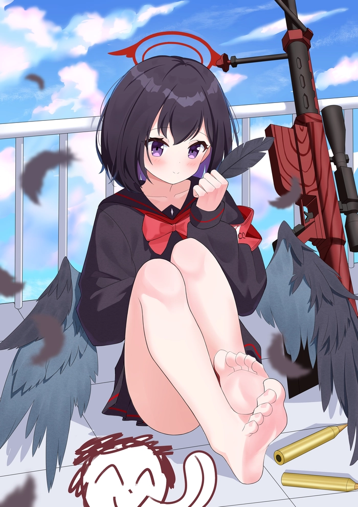 Ảnh Mashiro Shizuyama Blue Archive tạo dáng gợi cảm
