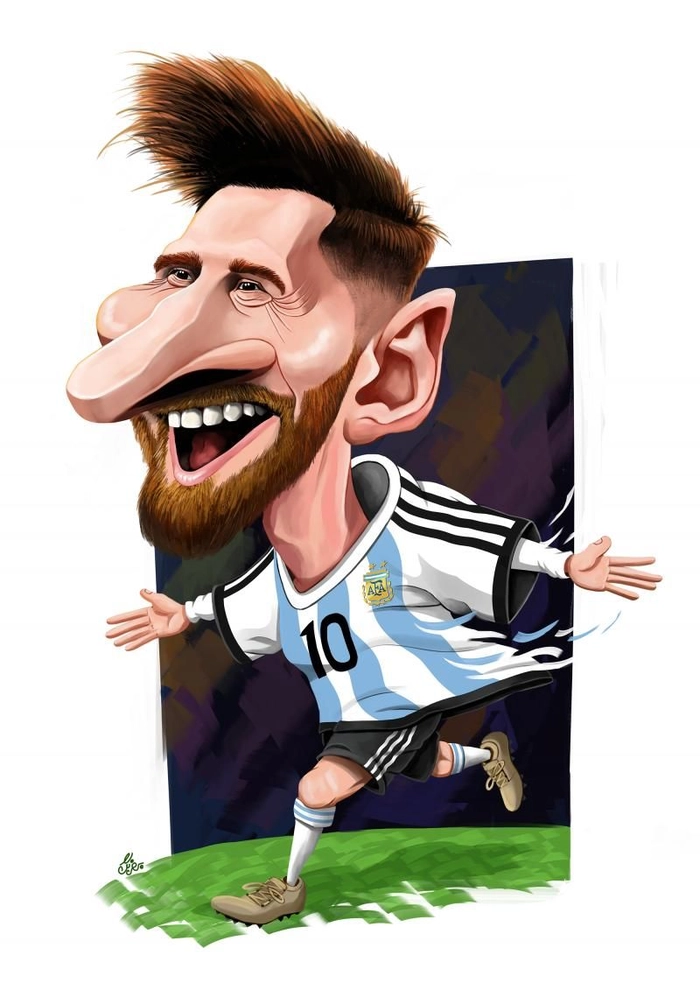 Ảnh Messi chibi ăn mừng bàn thắng