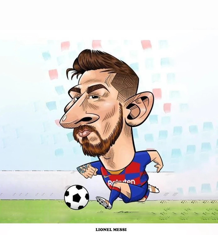 Ảnh Messi chibi cute đầy màu sắc