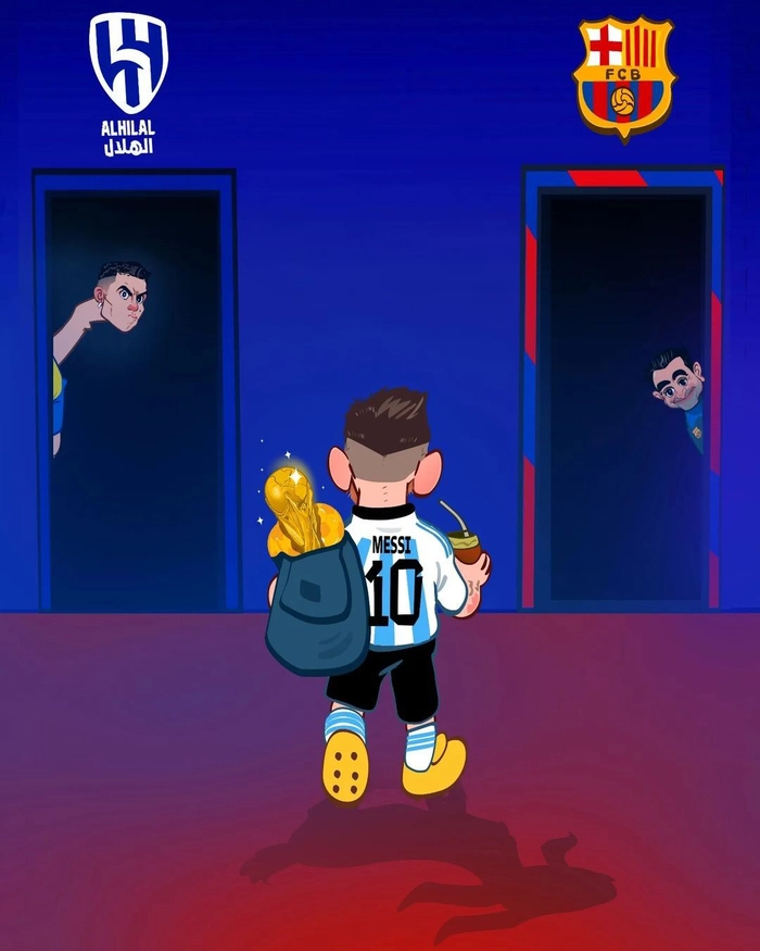 Ảnh Messi chibi siêu dễ thương