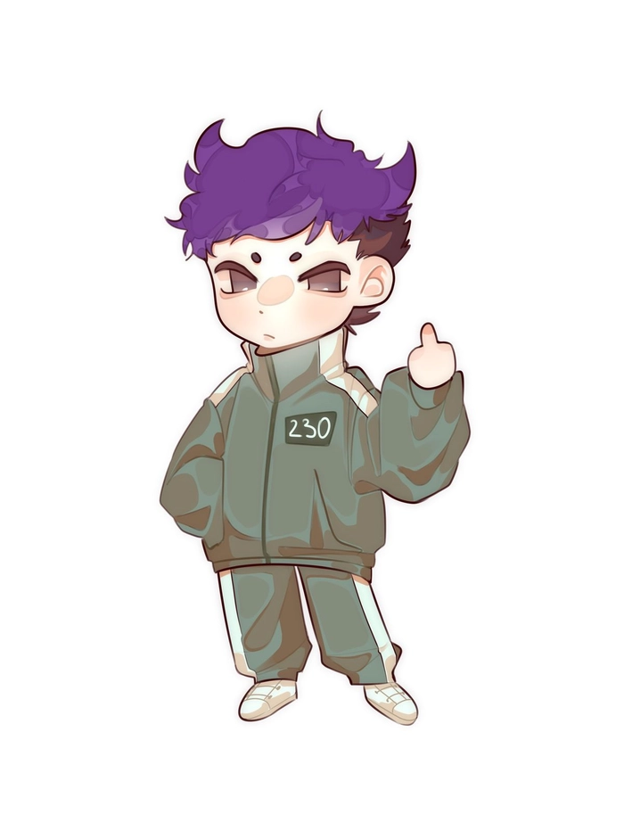Ảnh Squid Game chibi cực dễ thương