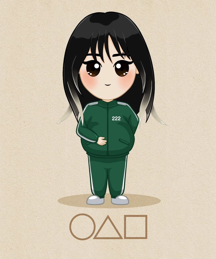 Ảnh Squid Game cute độc đáo