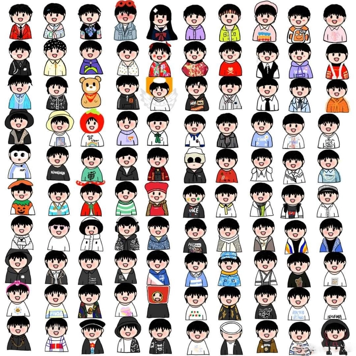 Ảnh TF Gia Tộc chibi cute hút hồn fan