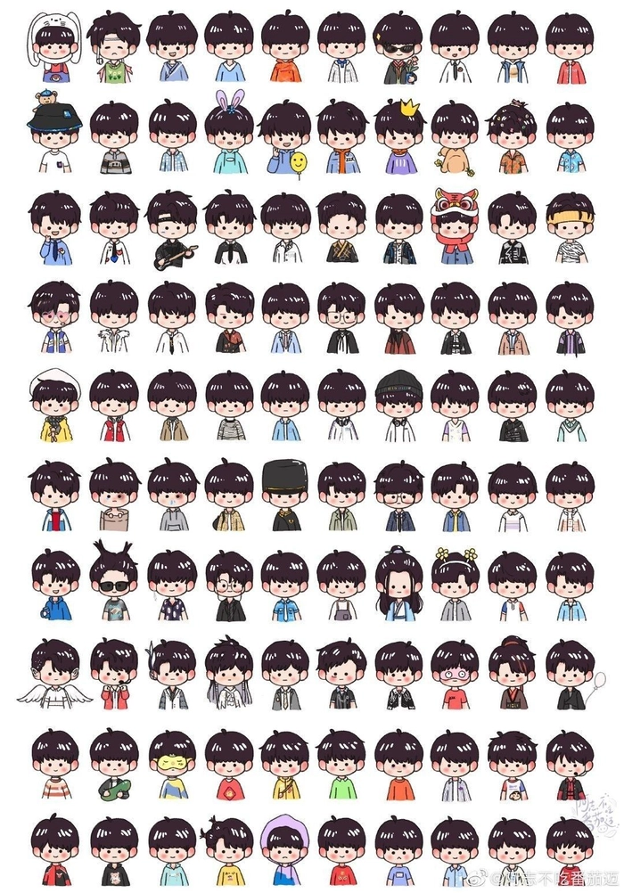 Ảnh TF Gia Tộc chibi phong cách độc đáo