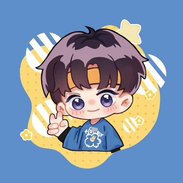 Ảnh Tả Hàng chibi đầy màu sắc