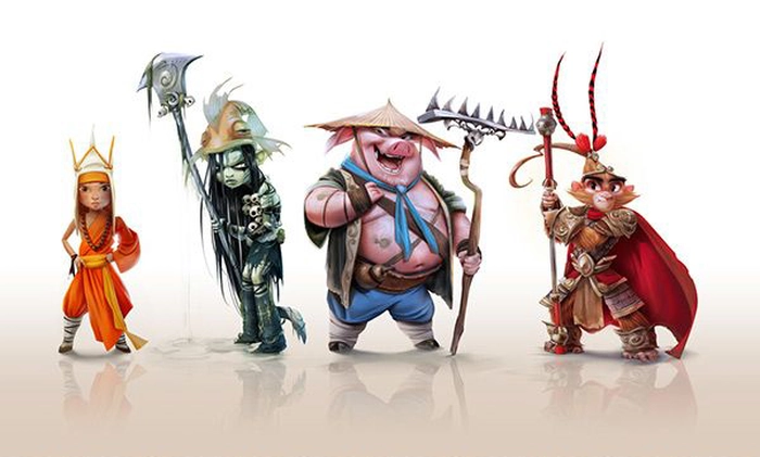 Ảnh Tây Du Ký chibi ngộ nghĩnh đáng yêu