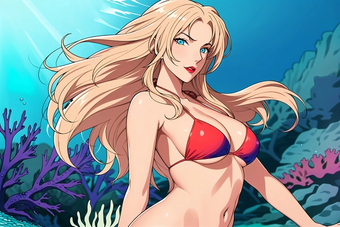 Ảnh Vermouth trong Conan phong cách bí ẩn