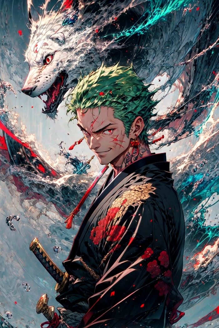 Ảnh Zoro chiến đấu cực mãn nhãn