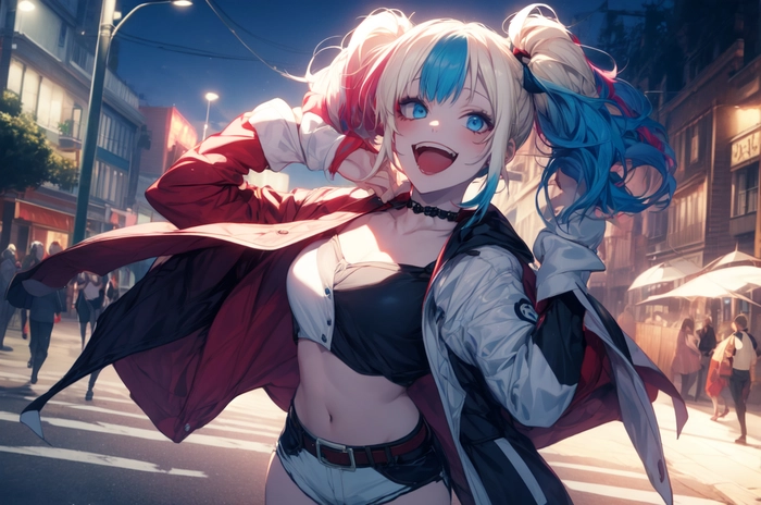 Ảnh anime Harley Quinn ngầu quyến rũ